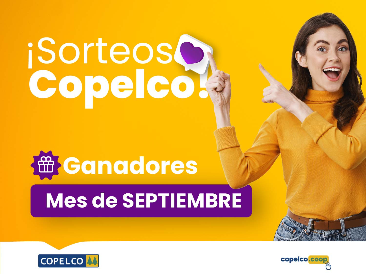 Felicitamos a los ganadores del Sorteo Mensual de Vouchers del mes de Septiembre